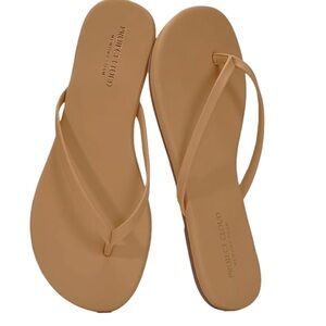 Project Cloud Tan Women's Minimalist Lightweight MemoryFoam Flip Flops  7.5